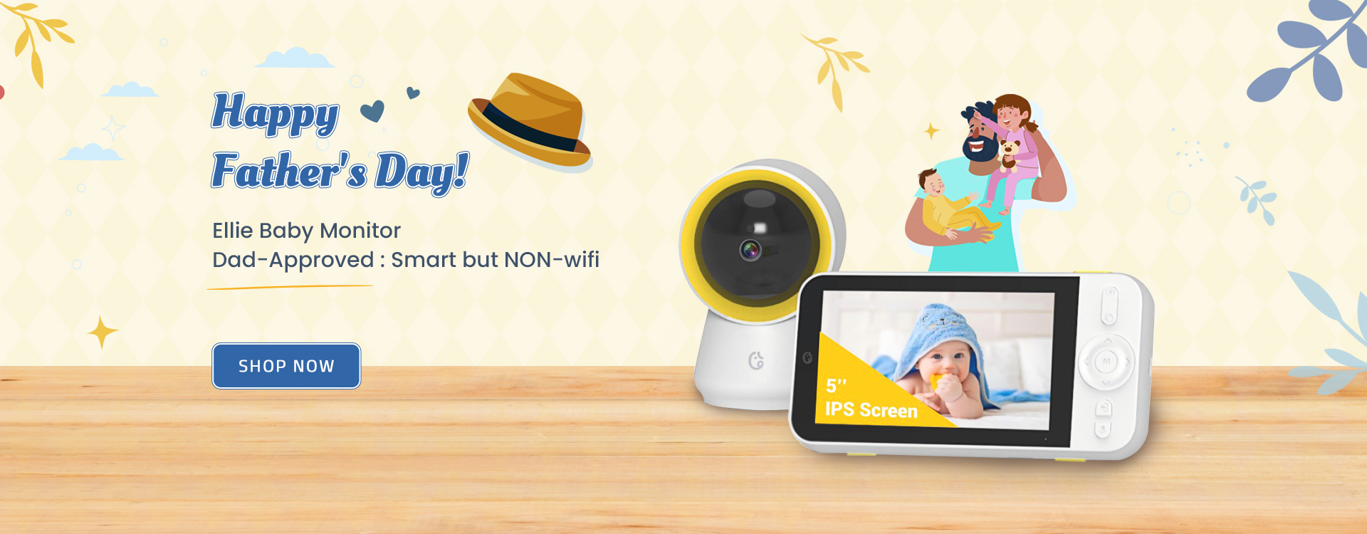 Ellie Baby Monitor No WiFi, No App Needed